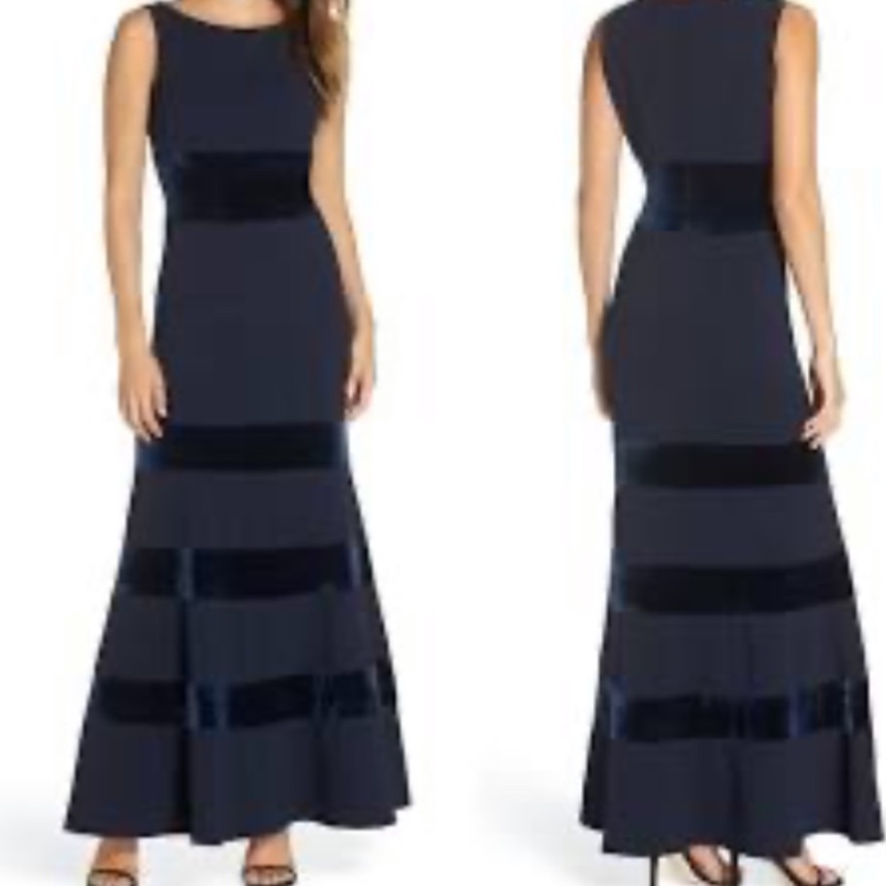 NWT Vince Camuto velvet scuba mermaid dress NEW